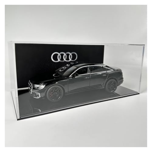 Druckguss 1:24 for Audi Q5 Q8 A6L A7 A8 R8 RS7 Legierung Auto Modell Sammlung Serie Sound Und Licht Voll Offene Tür Fahrzeug Modell(A6L Black) von EXYFRUX