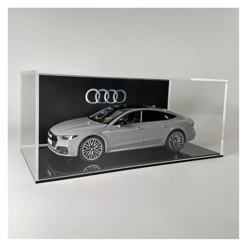Druckguss 1:24 for Audi Q5 Q8 A6L A7 A8 R8 RS7 Legierung Auto Modell Sammlung Serie Sound Und Licht Voll Offene Tür Fahrzeug Modell(A7 Gray) von EXYFRUX
