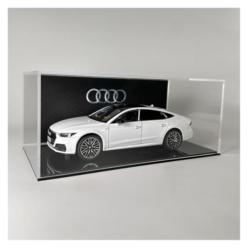 Druckguss 1:24 for Audi Q5 Q8 A6L A7 A8 R8 RS7 Legierung Auto Modell Sammlung Serie Sound Und Licht Voll Offene Tür Fahrzeug Modell(A7 White) von EXYFRUX