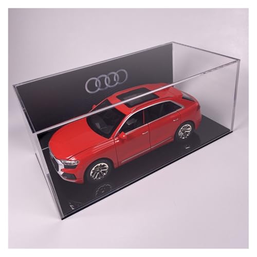 Druckguss 1:24 for Audi Q5 Q8 A6L A7 A8 R8 RS7 Legierung Auto Modell Sammlung Serie Sound Und Licht Voll Offene Tür Fahrzeug Modell(Q8 red) von EXYFRUX