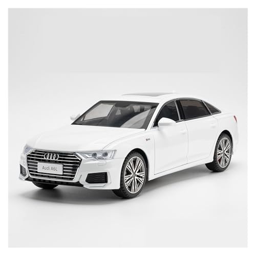 Druckguss 1:24 for Audi RS6 RS7 A7 A6L-Serie Legierungsautomodell Simulation Ton Und Licht Pullback-Auto Fahrzeugmodell Mit Vollständig Geöffneter Tür(1:18 A6L White) von EXYFRUX