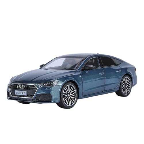 Druckguss 1:24 for Audi RS6 RS7 A7 A6L-Serie Legierungsautomodell Simulation Ton Und Licht Pullback-Auto Fahrzeugmodell Mit Vollständig Geöffneter Tür(A7 Blue) von EXYFRUX