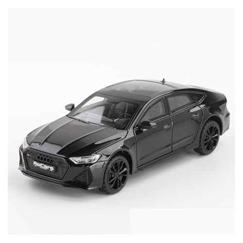 Druckguss 1:24 for Audi RS6 RS7 A7 A6L-Serie Legierungsautomodell Simulation Ton Und Licht Pullback-Auto Fahrzeugmodell Mit Vollständig Geöffneter Tür(RS7 Black) von EXYFRUX