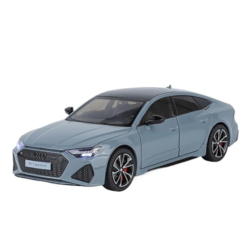 Druckguss 1:24 for Audi RS7 Black Warrior Simulation Legierung Automodell Sound Und Licht Pull Back Fahrzeug Sammlung Ornamente(Chrome) von EXYFRUX