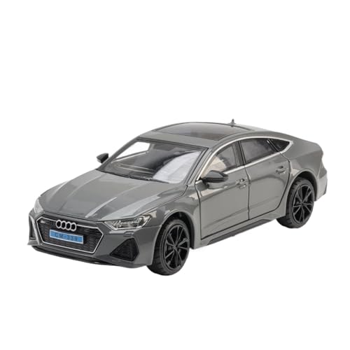 Druckguss 1:24 for Audi RS7 RS6 Legierung Automodell Simulation Sound Und Licht Pullback Auto Vollständig Geöffnete Tür Fahrzeugmodellsammlung(RS7 Gray) von EXYFRUX