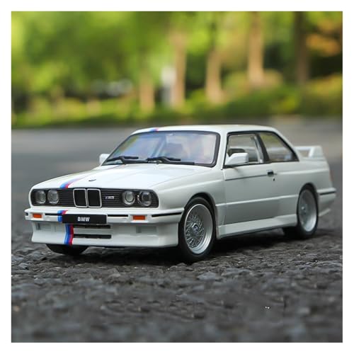 Druckguss 1:24 for BMW M3 E30 Vintage 3er-Serie Legierung Sportwagen Modellsammlung Simulation Vollständig Geöffnete Tür Miniatur-Fahrzeugmodell(White) von EXYFRUX