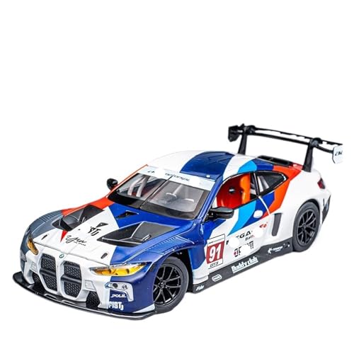 Druckguss 1:24 for BMW M4 DTM GT3 GTE Legierung Racing Modell Sammlung Sound Und Licht Voll Offene Tür Miniatur Fahrzeug Modell(GT3 91#) von EXYFRUX