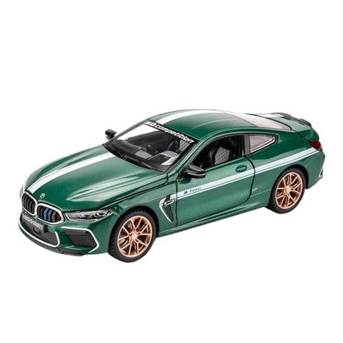 Druckguss 1:24 for BMW M8 Legierung Automodell Simulation Sound Und Licht Pullback-Auto Vollständig Geöffnete Tür Fahrzeugmodell Dekoration(Green) von EXYFRUX