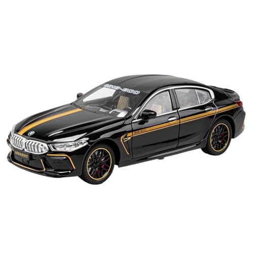 Druckguss 1:24 for BMW M8 XM X5 Luxus-SUV Simulation Sound Und Licht Pullback-Legierung Automodell Miniaturfahrzeugmodell Ornamente(M8 Black) von EXYFRUX