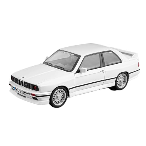 Druckguss 1:24 for BMW Retro M3 E30 M4 Serie Legierung Simulation Automodell Sound Und Licht Pullback Miniaturmodellsammlung(E30 White) von EXYFRUX