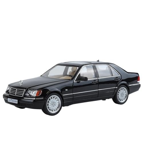 Druckguss 1:24 for Benz 190E W201 S-Klasse Legierung Automodell Sound Und Licht Pullback-Auto Simulation Vollständig Geöffnete Tür Fahrzeugmodell(Black) von EXYFRUX