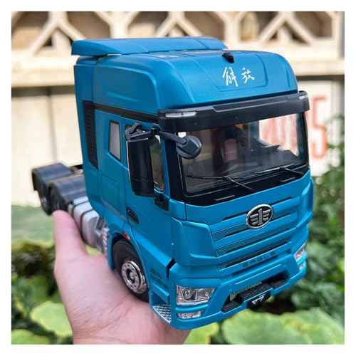 Druckguss 1:24 for FAW Jiefang J7 Traktion Kopf Engineering Transport LKW Simulation Legierung Auto Modell Miniatur Fahrzeug Modell(Blue A) von EXYFRUX