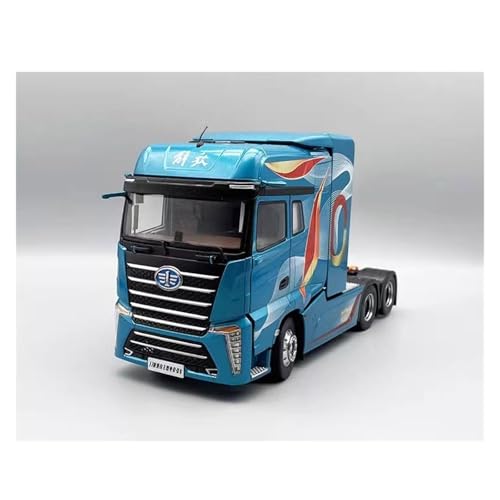 Druckguss 1:24 for FAW Jiefang J7 Traktion Kopf Engineering Transport LKW Simulation Legierung Auto Modell Miniatur Fahrzeug Modell(Blue B) von EXYFRUX