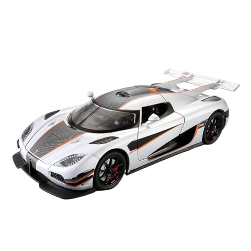 Druckguss 1:24 for Koenigsegg ONE Supercar Simulation Legierung Automodell Vollständig Geöffnete Tür Pull Back Fahrzeugmodell Sammlung Ornamente(White) von EXYFRUX