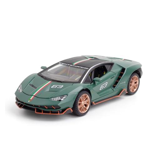 Druckguss 1:24 for Lamborghini LP770-4 Legierungsautomodell Simulation Ton Und Licht Zurückziehen Vollständig Geöffnete Tür Fahrzeugmodelldekoration(740 Green) von EXYFRUX