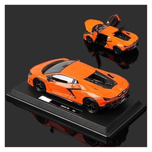 Druckguss 1:24 for Lamborghini Revuelto Legierung Automodell Sammlerstücke Simulation Vollständig Offene Tür Miniatur Fahrzeugmodell Dekoration(Yellow) von EXYFRUX