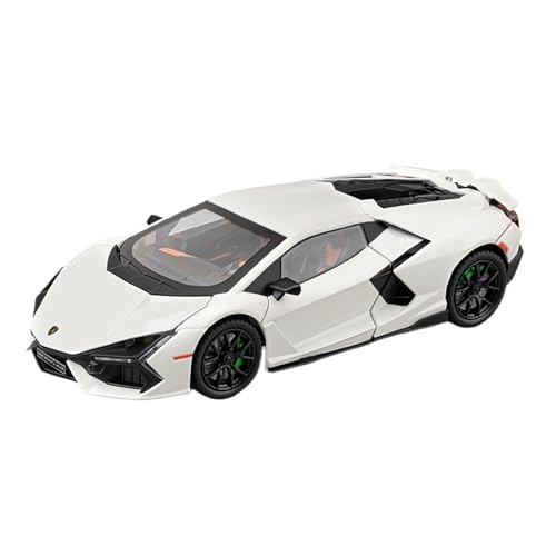 Druckguss 1:24 for Lamborghini SVJ63 Revuelto Legierungsautomodell Sound Und Licht Pullback-Auto Fahrzeugmodell Mit Vollständig Geöffneter Tür(Revuelto White) von EXYFRUX