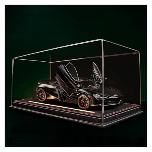 Druckguss 1:24 for McLaren 720S Supercar Legierung Automodell Simulation Sound Und Licht Pullback Automodellsammlung Mit Displaybox(Black) von EXYFRUX