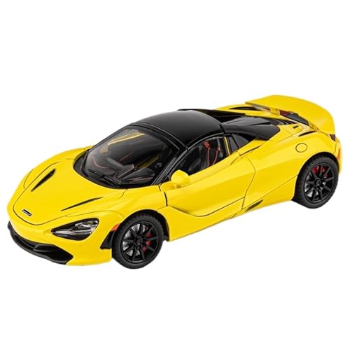 Druckguss 1:24 for McLaren P1 720S Klassische Supercar-Simulation Sound Und Licht Pullback-Legierung Automodell Miniatur-Fahrzeugmodell(720s Yellow) von EXYFRUX