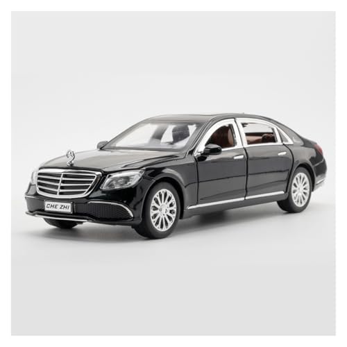 Druckguss 1:24 for Mercedes-Benz Classic E300 Legierung Automodell Simulation Sound Und Licht Pullback Automodell Sammlung Display(Black) von EXYFRUX