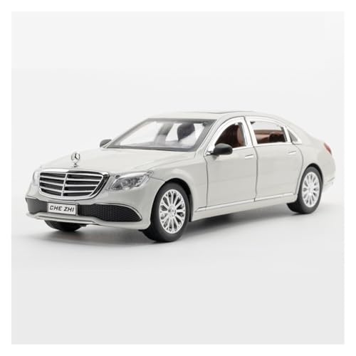 Druckguss 1:24 for Mercedes-Benz Classic E300 Legierung Automodell Simulation Sound Und Licht Pullback Automodell Sammlung Display(White) von EXYFRUX