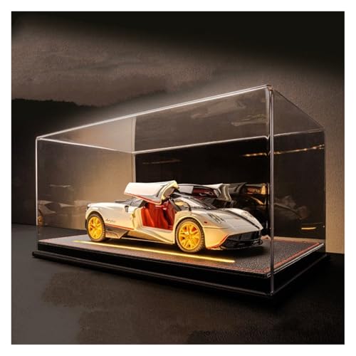 Druckguss 1:24 for Pagani Aeolus Supercar Legierung Automodell Simulation Sound Und Licht Pullback-Auto Vollständig Geöffnete Tür Fahrzeugmodell(White) von EXYFRUX