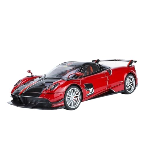 Druckguss 1:24 for Pagani Huayra Zonta HP China Dragon Simulation Legierung Automodell Sound Und Licht Vollständig Geöffnete Tür Miniaturfahrzeugmodell(1:18 Huayra BC Red) von EXYFRUX