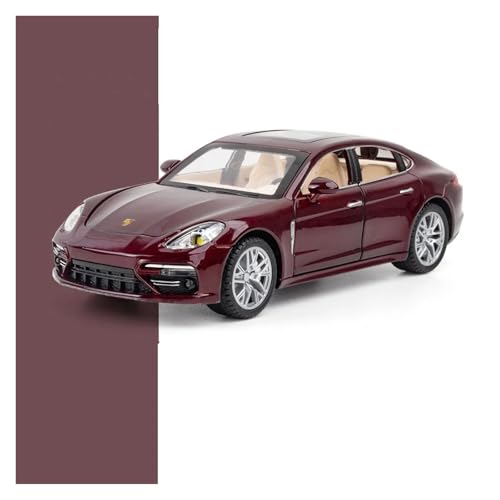Druckguss 1:24 for Porsche Panamera Legierung Automodell Simulation Vollständig Geöffnete Tür Ton Und Licht Miniatur Fahrzeugmodell Ornamente(Red) von EXYFRUX
