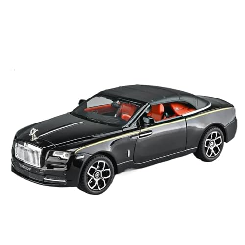 Druckguss 1:24 for Rolls Royce Dawn Klassische Luxus Autos Legierung Auto Modell Simulation Sound Licht Pull Back Fahrzeug Modell Dekorative(Black) von EXYFRUX