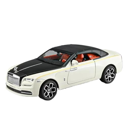 Druckguss 1:24 for Rolls Royce Dawn Klassische Luxus Autos Legierung Auto Modell Simulation Sound Licht Pull Back Fahrzeug Modell Dekorative(White) von EXYFRUX