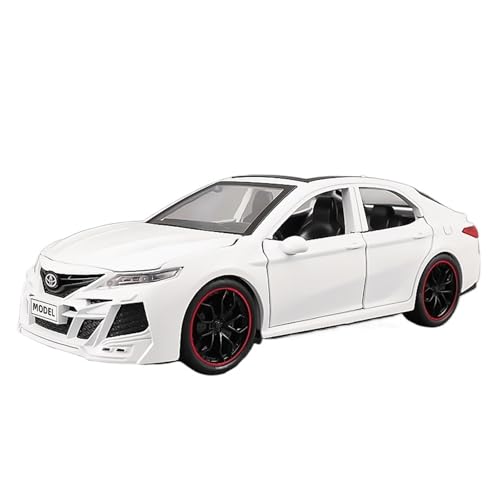 Druckguss 1:24 for Toyota Camry Der Neuen Generation Simulation Legierung Automodell Vollständig Geöffnete Tür Fahrzeugmodell Dekorationssammlung(White) von EXYFRUX