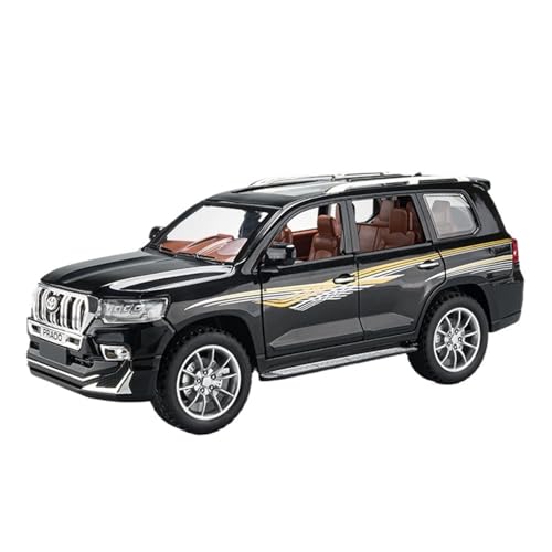 Druckguss 1:24 for Toyota Prado Classic SUV Simulation Legierung Automodell Vollständig Geöffnete Tür Pullback Fahrzeugmodell Sammlung Ornamente(Black) von EXYFRUX