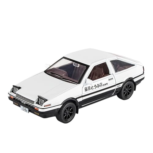 Druckguss 1:30 for Toyota AE86 Initial D Simulation Legierung Automodell Vollständig Geöffnete Tür Pull Back Fahrzeugmodell Sammlung Ornamente(White) von EXYFRUX
