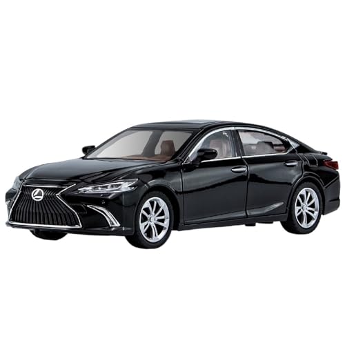Druckguss 1:32 1:24 1:18 for Lexus LX570 ES300 LC500 Simulation Legierung Auto Modell Vollständig Offene Tür Pull-Back Fahrzeug Modell Sammlung Ornamente(1:24 ES300 Black) von EXYFRUX