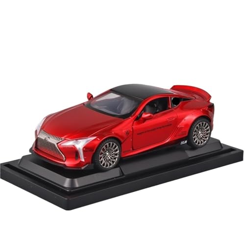 Druckguss 1:32 1:24 1:18 for Lexus LX570 ES300 LC500 Simulation Legierung Auto Modell Vollständig Offene Tür Pull-Back Fahrzeug Modell Sammlung Ornamente(1:32 LC500 Red) von EXYFRUX