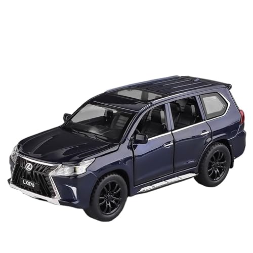 Druckguss 1:32 1:24 1:18 for Lexus LX570 ES300 LC500 Simulation Legierung Auto Modell Vollständig Offene Tür Pull-Back Fahrzeug Modell Sammlung Ornamente(1:32 LX570 Blue) von EXYFRUX