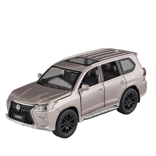 Druckguss 1:32 1:24 1:18 for Lexus LX570 ES300 LC500 Simulation Legierung Auto Modell Vollständig Offene Tür Pull-Back Fahrzeug Modell Sammlung Ornamente(1:32 LX570 Metallic) von EXYFRUX