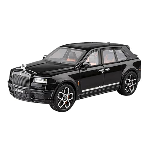 Druckguss 1:32 1:24 1:18 for Rolls-Royce Phantom Cullinan Legierung Simulation Auto Modell Sound Und Licht Pull-Back Miniatur Modell Sammlung(1:20 Cullinan Black) von EXYFRUX