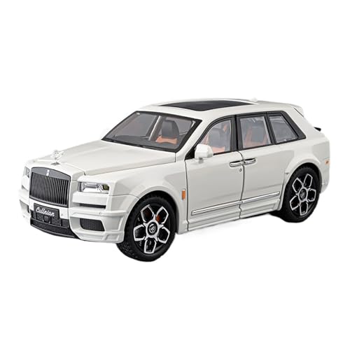 Druckguss 1:32 1:24 1:18 for Rolls-Royce Phantom Cullinan Legierung Simulation Auto Modell Sound Und Licht Pull-Back Miniatur Modell Sammlung(1:20 Cullinan White) von EXYFRUX