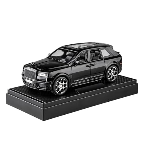 Druckguss 1:32 1:24 1:18 for Rolls-Royce Phantom Cullinan Legierung Simulation Auto Modell Sound Und Licht Pull-Back Miniatur Modell Sammlung(1:32 Cullinan Black) von EXYFRUX