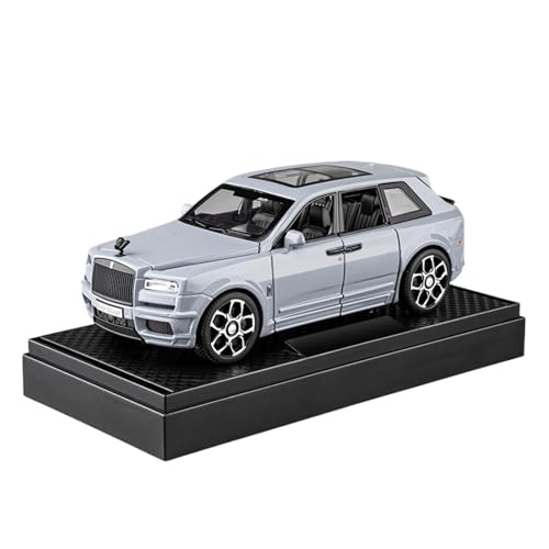 Druckguss 1:32 1:24 1:18 for Rolls-Royce Phantom Cullinan Legierung Simulation Auto Modell Sound Und Licht Pull-Back Miniatur Modell Sammlung(1:32 Cullinan Gray) von EXYFRUX