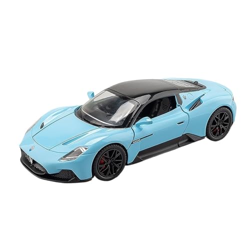 Druckguss 1:32 1:24 for Maserati MC20 Simulation Legierung Automodell Vollständig Geöffnete Tür Pull Back Fahrzeugmodell Sammlung Ornamente(1:24MC20 Blue) von EXYFRUX