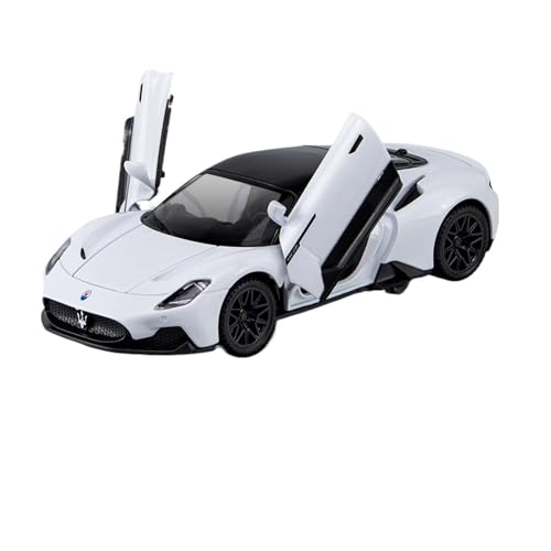 Druckguss 1:32 1:24 for Maserati MC20 Simulation Legierung Automodell Vollständig Geöffnete Tür Pull Back Fahrzeugmodell Sammlung Ornamente(1:32MC20 White with Base) von EXYFRUX