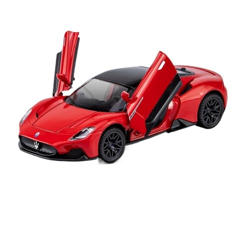 Druckguss 1:32 1:24 for Maserati MC20 Simulation Legierung Automodell Vollständig Geöffnete Tür Pull Back Fahrzeugmodell Sammlung Ornamente(1:32MC20 red with Base) von EXYFRUX