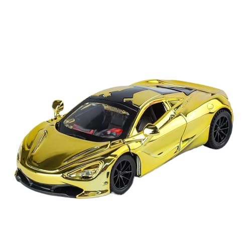 Druckguss 1:32 1:24 for McLaren P1 720 Legierung Auto Modell Simulation Vollständig Offene Tür Rückkehr Zur Macht Miniatur Fahrzeug Modell Ornamente(Electroplated Gold 1/32 720) von EXYFRUX