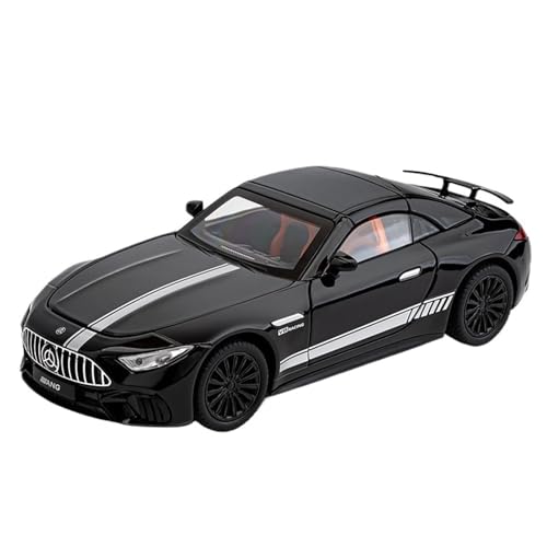 Druckguss 1:32 1:24 for Mercedes-Benz S/G Alle Serien Luxuslimousine SUV Legierung Automodell Sound Und Licht Miniaturfahrzeug Modellserie(1:22 SL63 Black) von EXYFRUX