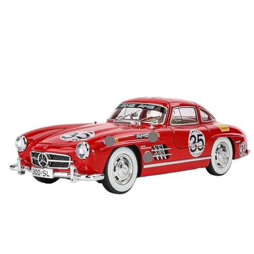 Druckguss 1:32 1:24 for Mercedes-Benz S/G Alle Serien Luxuslimousine SUV Legierung Automodell Sound Und Licht Miniaturfahrzeug Modellserie(1:24 300SL Red) von EXYFRUX