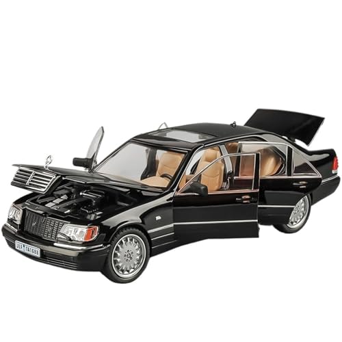 Druckguss 1:32 1:24 for Mercedes-Benz S/G Alle Serien Luxuslimousine SUV Legierung Automodell Sound Und Licht Miniaturfahrzeug Modellserie(1:24 320SEL Black) von EXYFRUX
