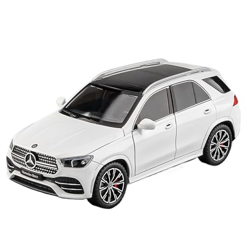 Druckguss 1:32 1:24 for Mercedes-Benz S/G Alle Serien Luxuslimousine SUV Legierung Automodell Sound Und Licht Miniaturfahrzeug Modellserie(1:24 GLE350 White) von EXYFRUX