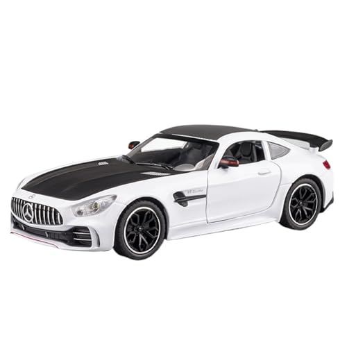 Druckguss 1:32 1:24 for Mercedes-Benz S/G Alle Serien Luxuslimousine SUV Legierung Automodell Sound Und Licht Miniaturfahrzeug Modellserie(1:24 GTR White) von EXYFRUX